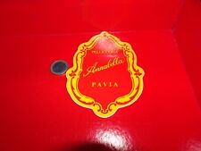 ADESIVO LABEL STICKER VINTAGE kleber pellicceria annabella pavia