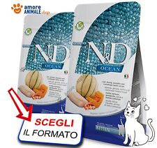 Farmina Cat N&D Ocean Kitten → Merluzzo e Gamberi - 300 gr / 1,5 / 5 kg - Gatto