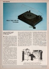 Micro Seiki - MB-38 Turntable