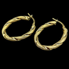 ORECCHINI CERCHI DI ORO 18K