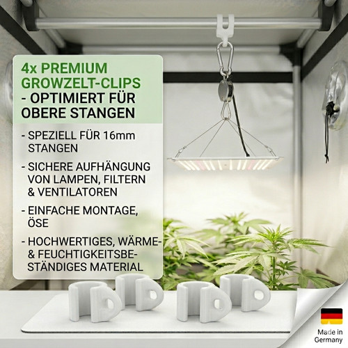 Set clip growbox - set, 4