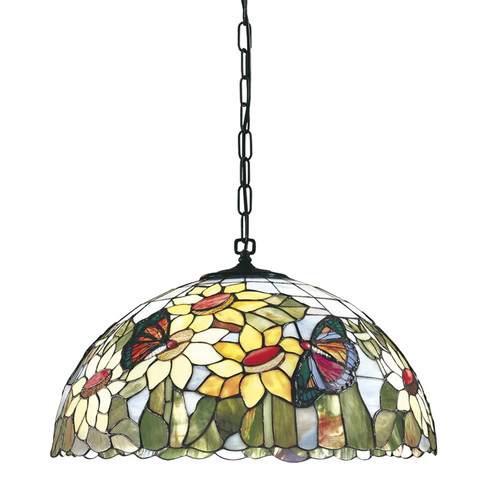 Lampadario tiffany vetro - lampadario,