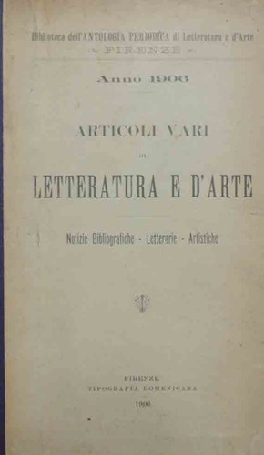 Articoli vari letteratura - vari, e