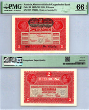 Austria 2 Kronen 1917 PMG 66