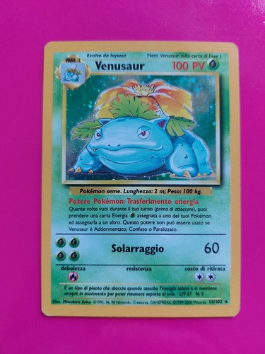 Carta pokemon venusaur - pokemon,