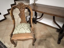 Tavolo fratino e poltroncina a pozzetto secolo scorso