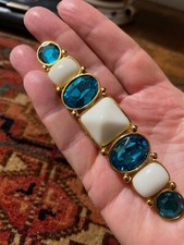 ELEGANTE SPILLA BROOCH A BARRA YSL Yves Saint Laurent 1980