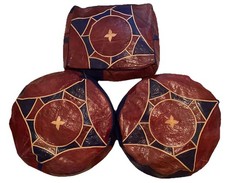 Set di tre pouf/copricuscino