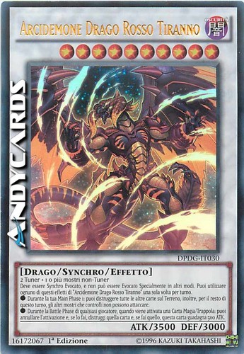 Arcidemone drago rosso tiranno - drago,