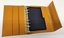 Agenda Organizer A5 in tessuto canvas vera pelle Weekly planner 6 anelli