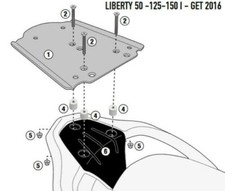 GIVI SR5611 ATTACCO BAULETTO