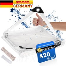 Telo PVC trasparente impermeabile 420 g/m² telo protettivo camion pellicola trasparente giardino