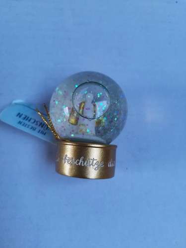 Snow globe golden angel glass - snow,