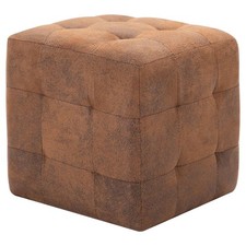 Comodini 2 pz Marrone 30x30x30