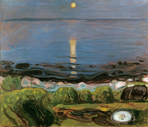 Edvard munch summer night by - edvard,