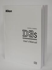 Nikon D3S Manuale Istruzioni Proprietario D3S Libro NUOVO