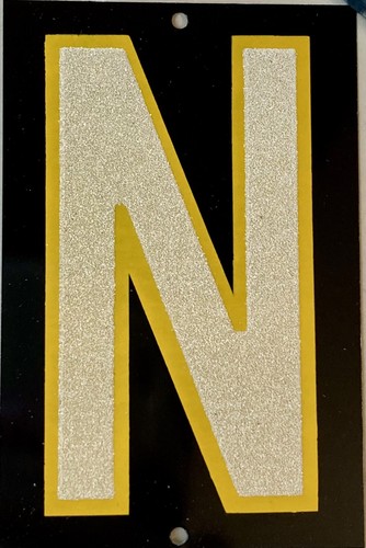 Casa riflettente lettere - "n",
