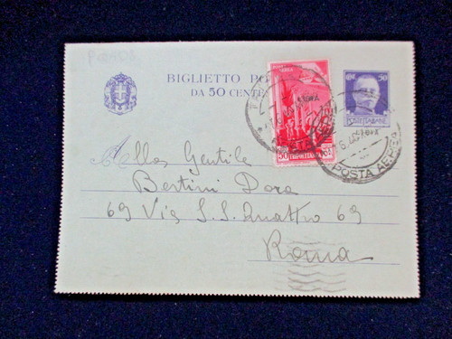 Libia italiana biglietto - libia,