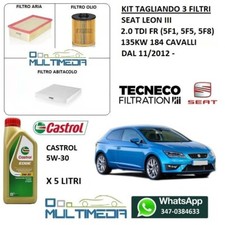 KIT TAGLIANDO 3 FILTRI OLIO