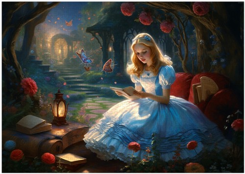 Alice wonderland jigsaw - wonderland,