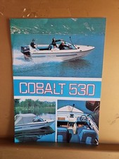 Barca Cobalt 530 Nuova Concord Depliant Scheda Tecnica Originale D'epoca 
