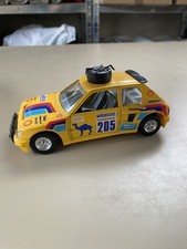 Burago Italia 1:25 Peugeot 205 Turbo 16 Rally Vatanen Giallo