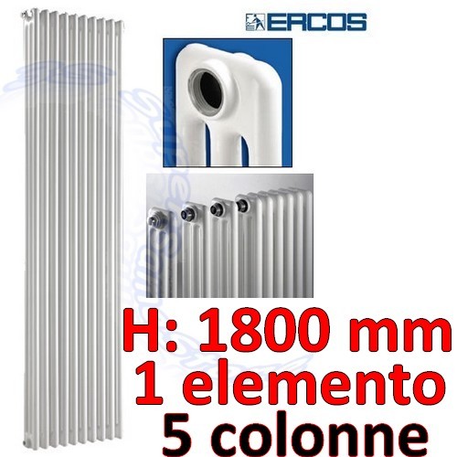 Termosifone tubolare acciaio - , 5