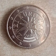2 euro cent austria 2020 F.d.c.