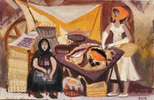 Dany LARTIGUE (1921-2017) HsT 1959 27x41cm École de Paris Jeune Peinture