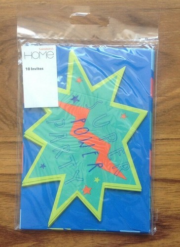 Inviti super hero pow - 10,