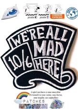 patch Mad Hatter Alice in Wonderland toppa termoadesiva cappellaio matto iron on