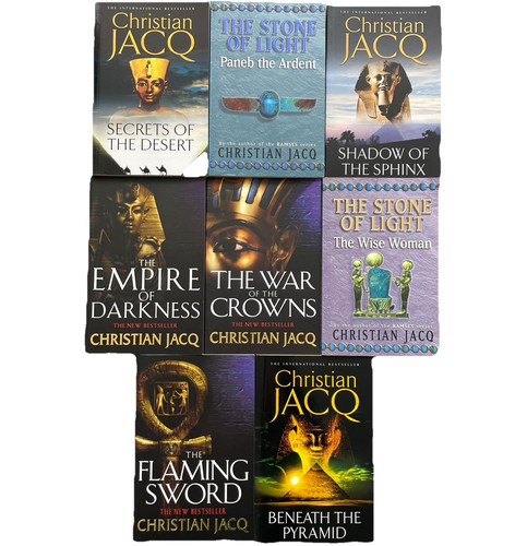 Christian jacq paperback - 8x,