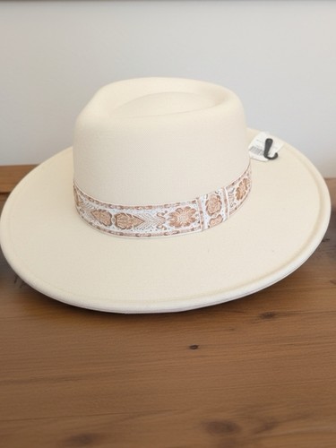 Cappello donna feltro bianco - cappello, donna,feltro