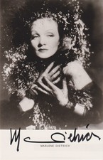 MARLENE DIETRICH autografo