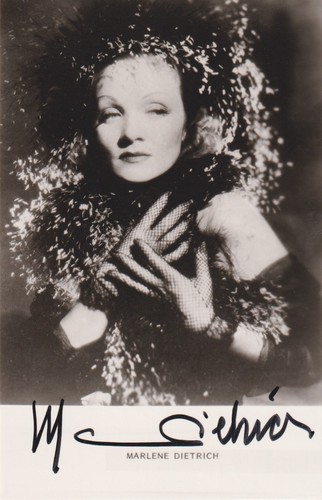 Marlene dietrich autografo - marlene,