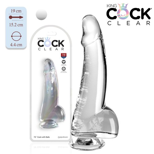 Dildo realistico trasparente - dildo,