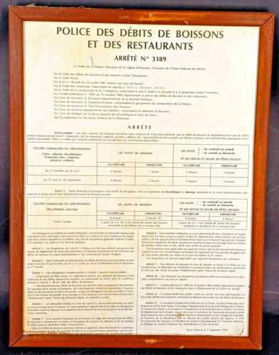 Ancienne affiche debit - affiche,