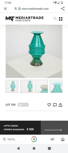 Vaso vetro murano color - vaso,