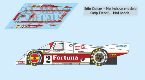 Decals porsche 962c mans - porsche,