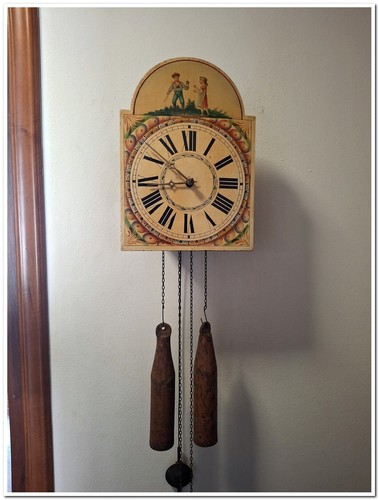Antico orologio foresta - foresta, nera