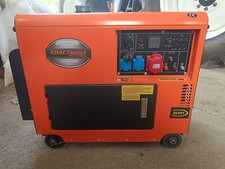 GENERATORE DI CORRENTE DIESEL SILENZIATO KRAFT&DELE 5kW MONOFASE GASOLIO RUOTE