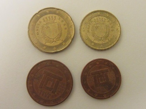 Malta monete 5 - monete, 20+10+5+2