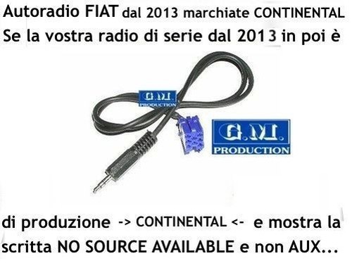 Aux cable for - punto, evo