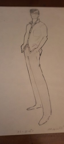 Bozzetto ragazzo figurino - 21,