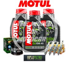 Tagliando HONDA Deauville 650 1998 1999 2000 2001 (3 5100 10W40 Filtro candele)