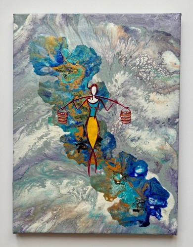 Quadro acrilico astratto
