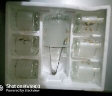 IDEA CASA - SERVIZIO WHISKY - SET 6 BICCHIERI + PORTA GHIACCIO - VINTAGE