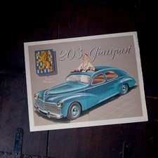 PEUGEOT 203 BERLINE DECOUVRABLE CABRIOLET LIMOUSINE FAMILIALE brochure 1952