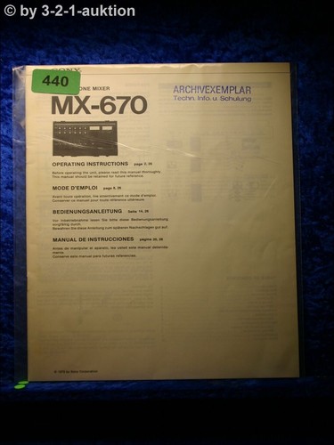 Sony manuale 670 - manuale,