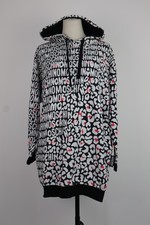 MOSCHINO VESTITO ABITO DONNA XS DRESS WOMAN ITALY VINTAGE COTONE OVERSIZE FELPA